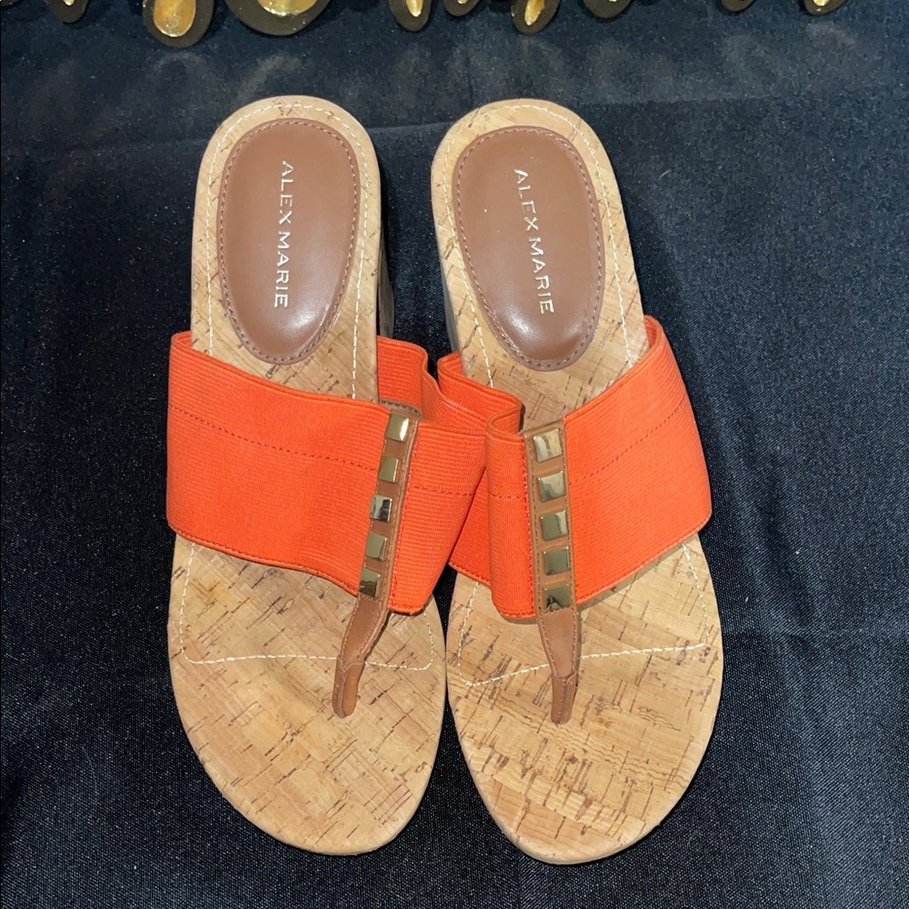 Alex Marie Bold Orange Sandals